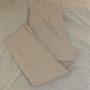 Plaid Tan and White Pants